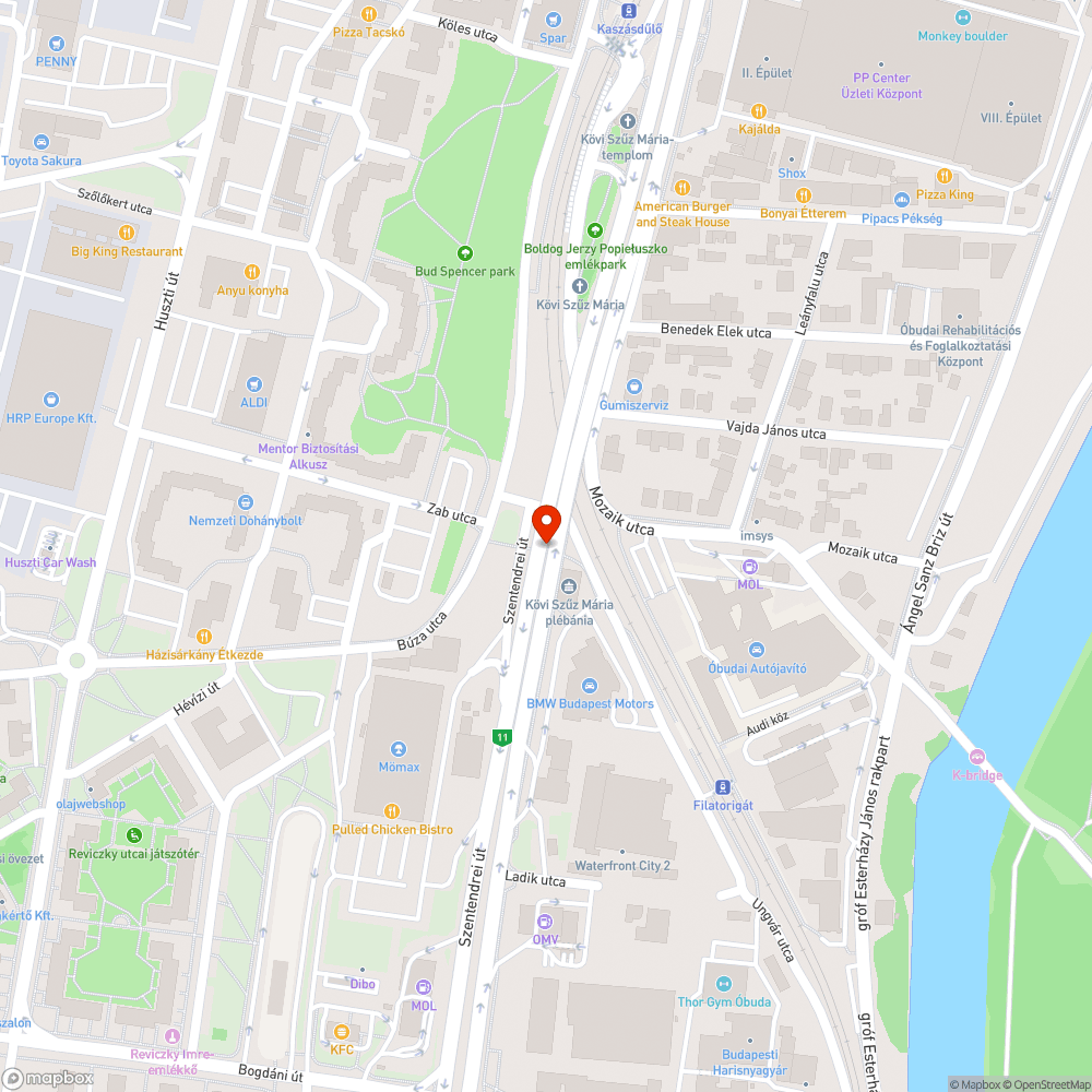 Galambürülékes gyalogosjárda bejelentés helye