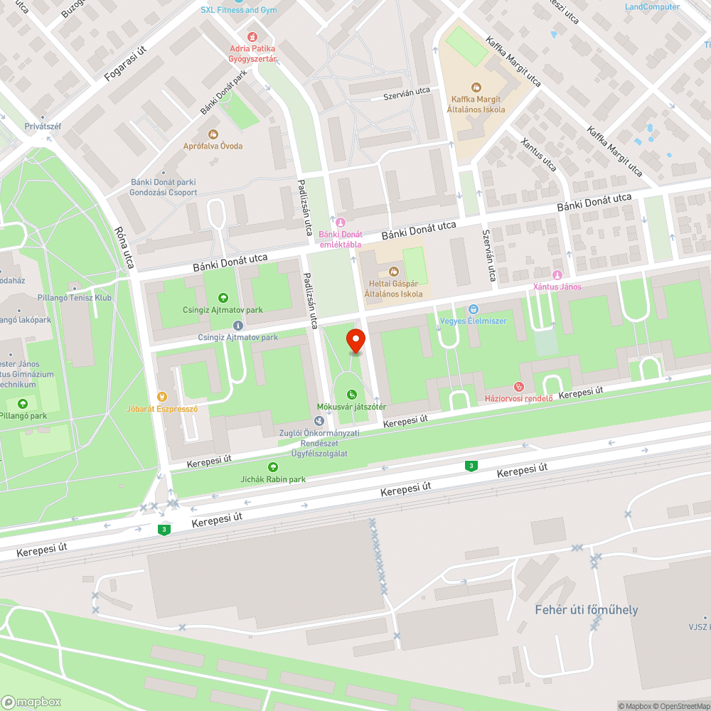 Elhanyagolt játszótér zöldterület bejelentés helye