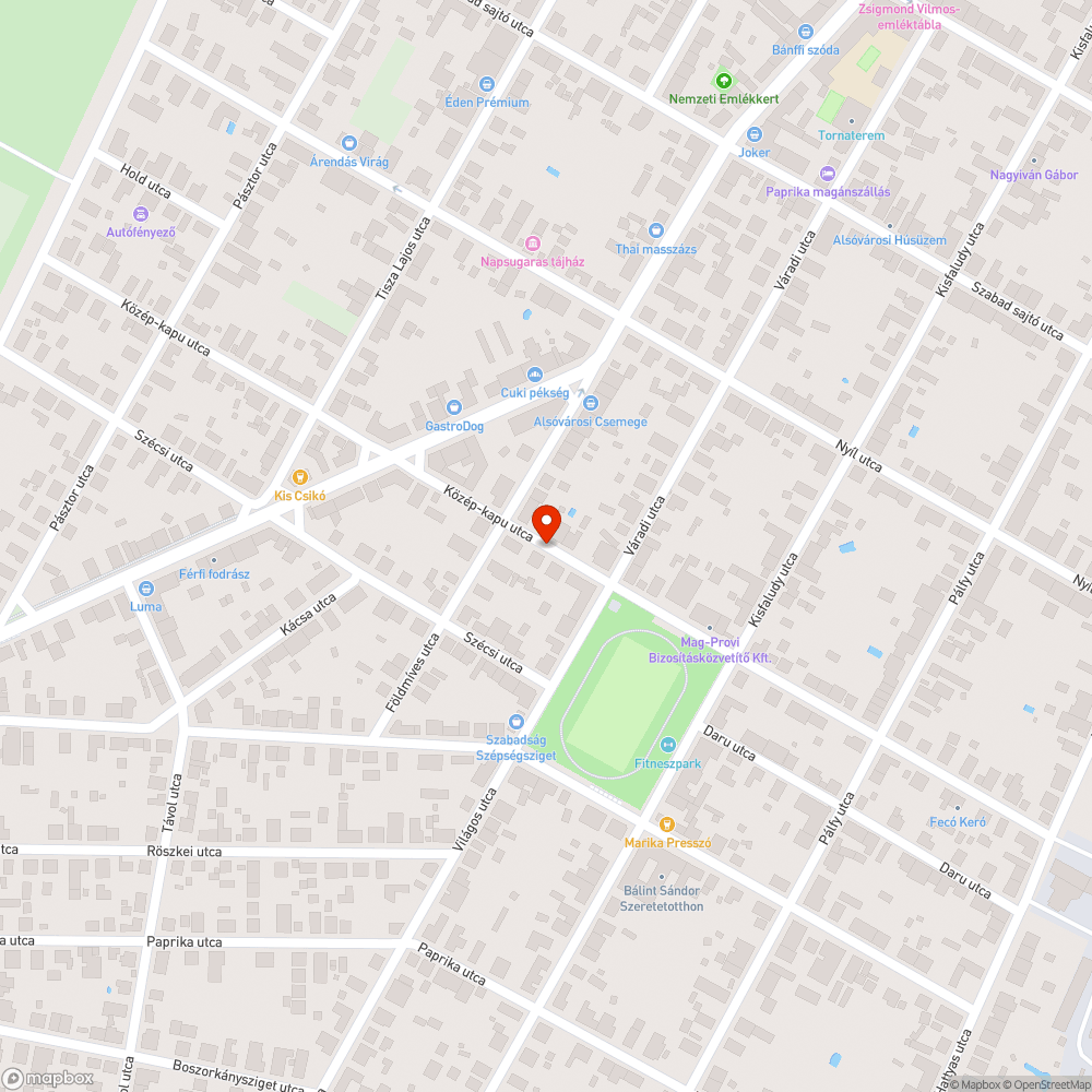 Úttestet elfoglaló növényzet bejelentés helye