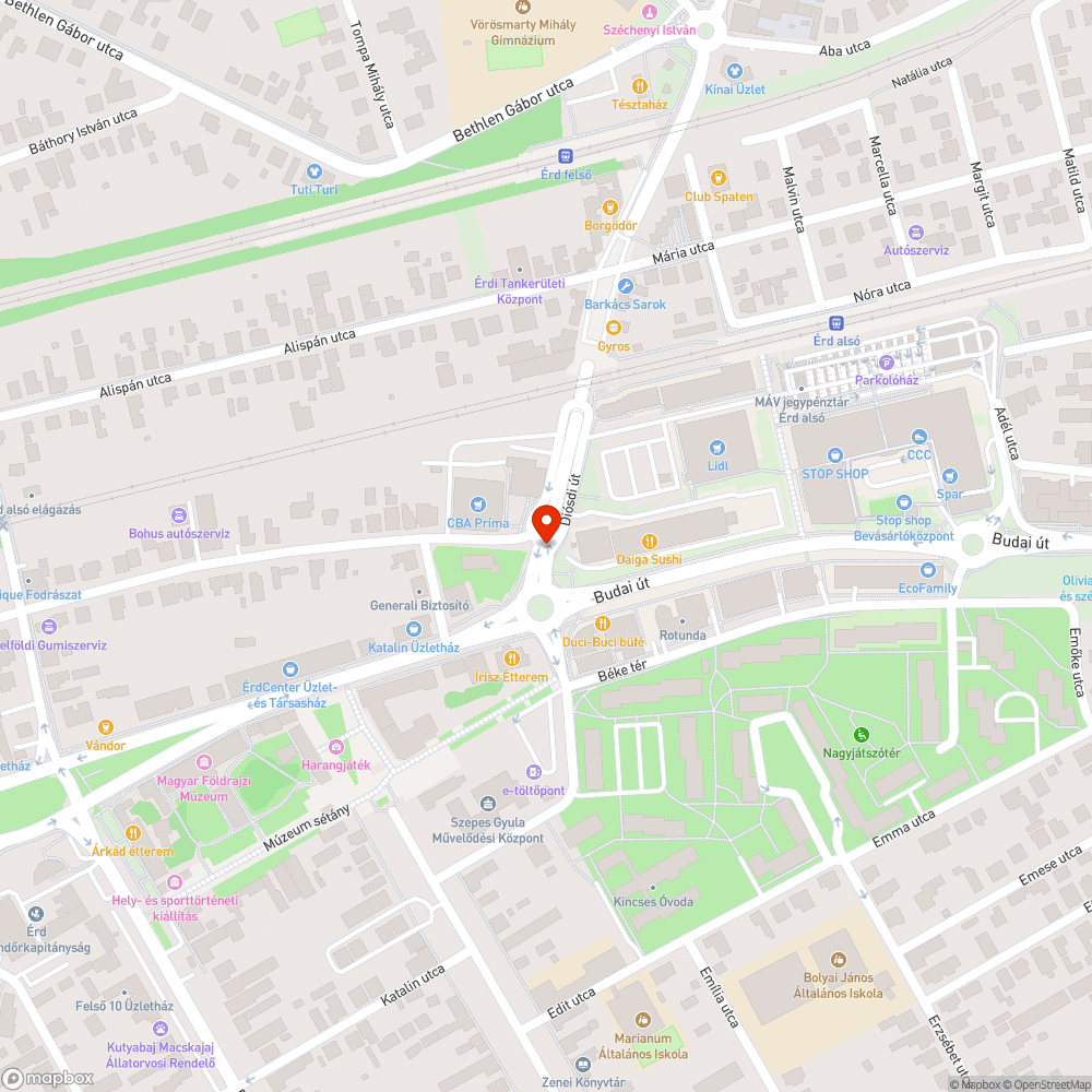 Kátyú a központban az aluljáró felé bejelentés helye