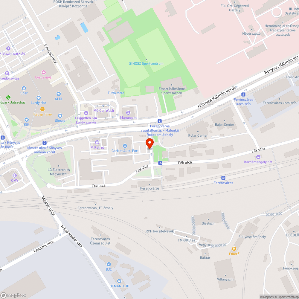 Üres oszlop bejelentés helye