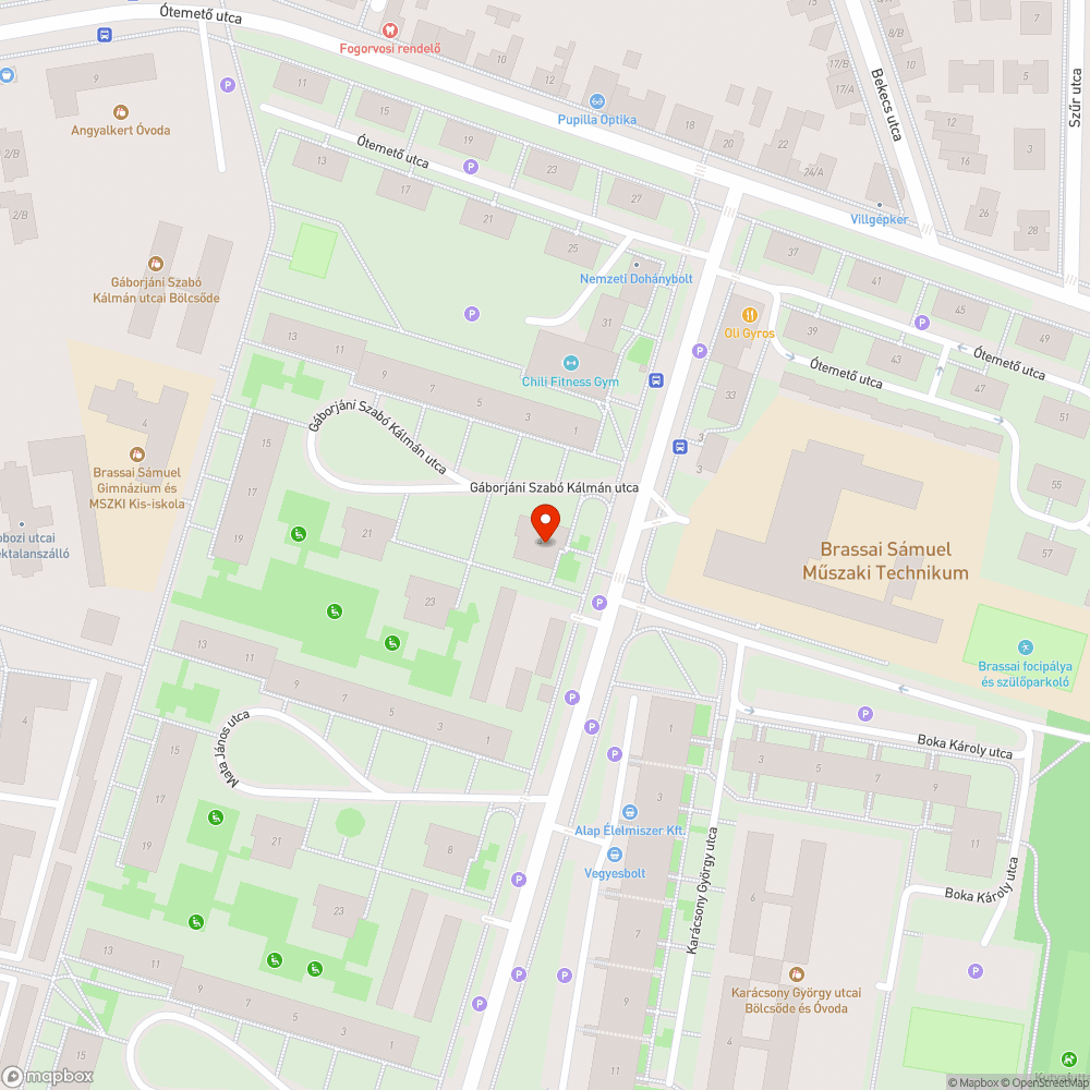 Parkolás bejelentés helye