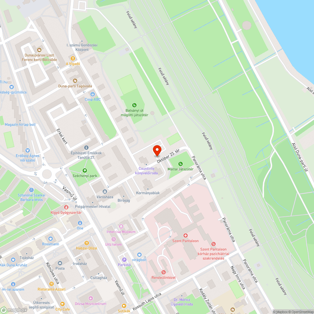 Kátyú bejelentés helye