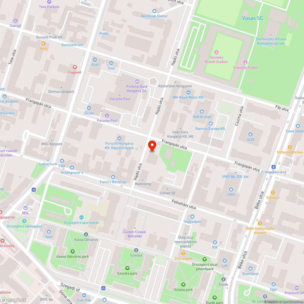 Süllyedő fedlapok bejelentés helye