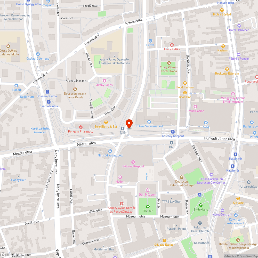 Tévesen értelmezett STOP tábla bejelentés helye