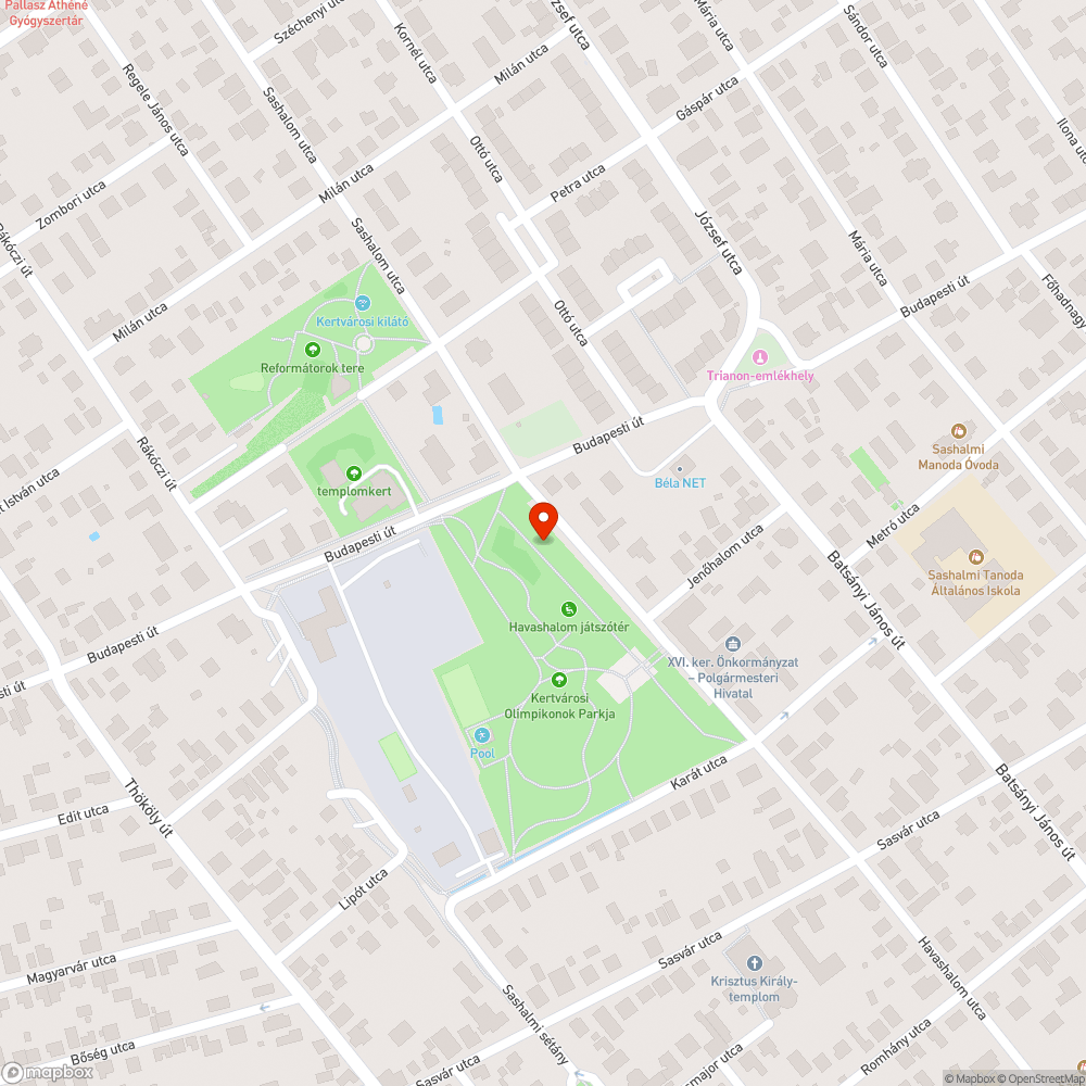 Hiányzó léc bejelentés helye