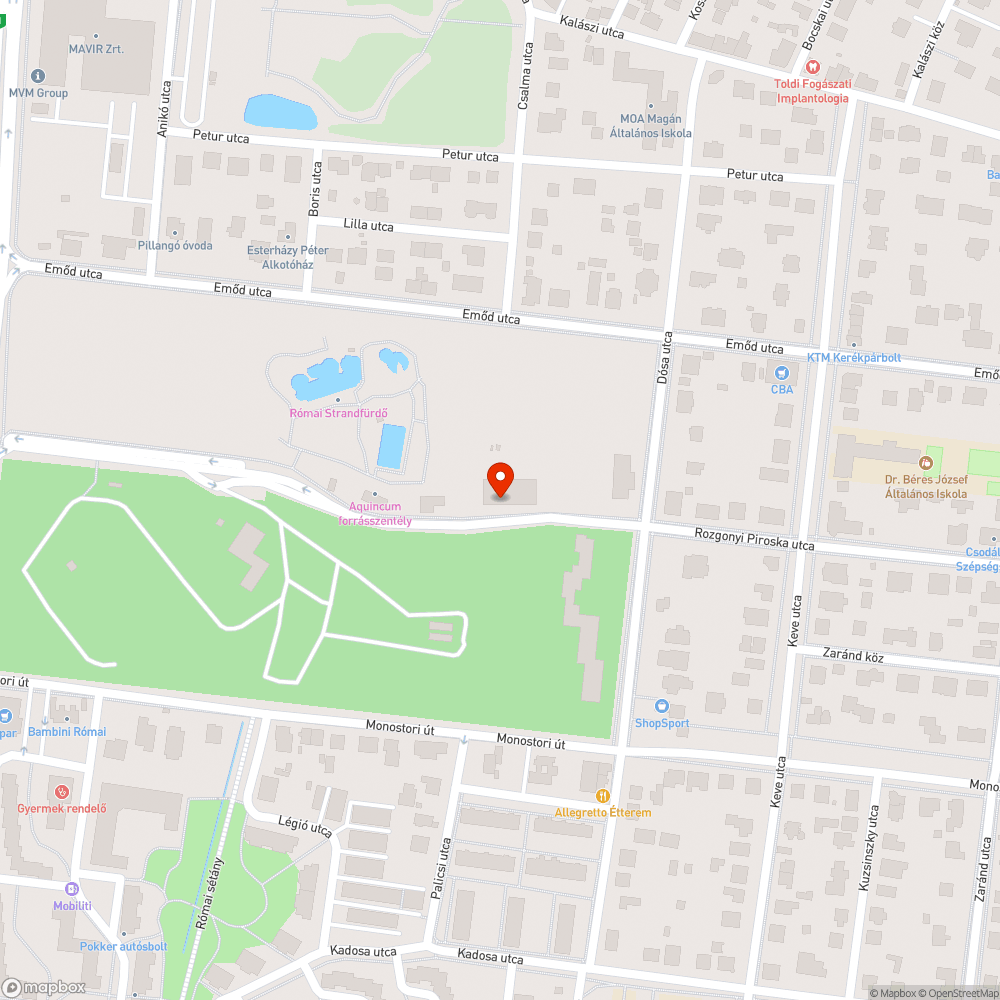 Eldugult vízelvezető bejelentés helye