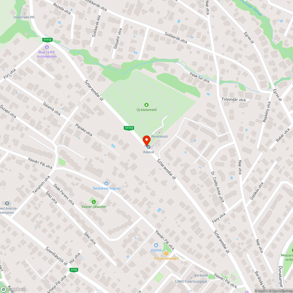 Hepehupás parkoló bejelentés helye