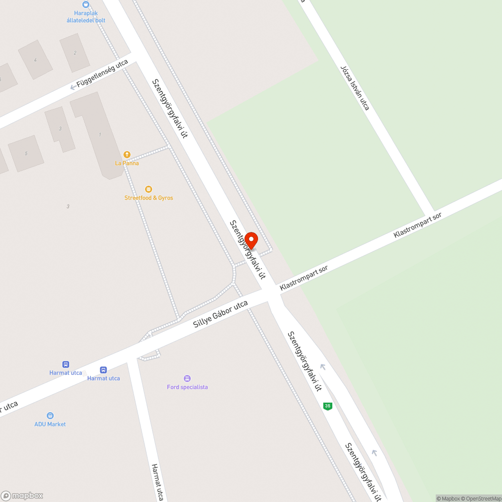 Lekopott kerékpáros átkelőhely bejelentés helye