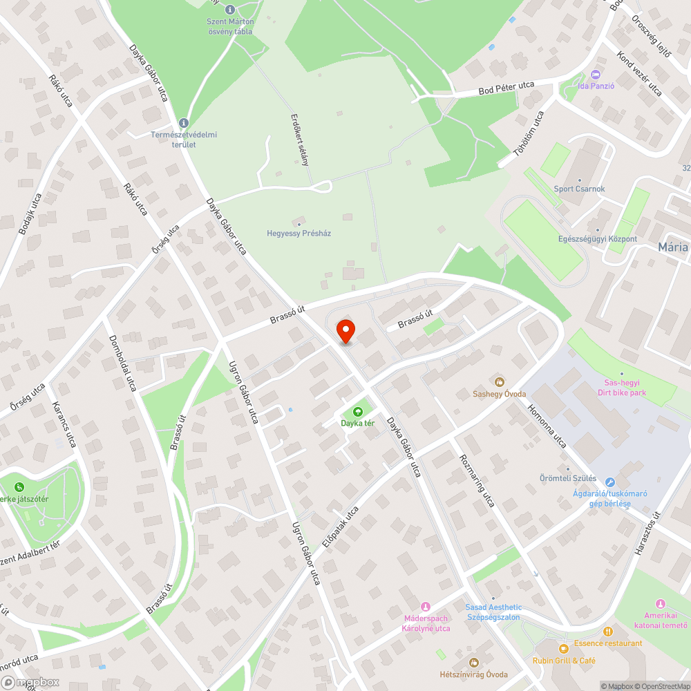 Kiszáradt fák bejelentés helye