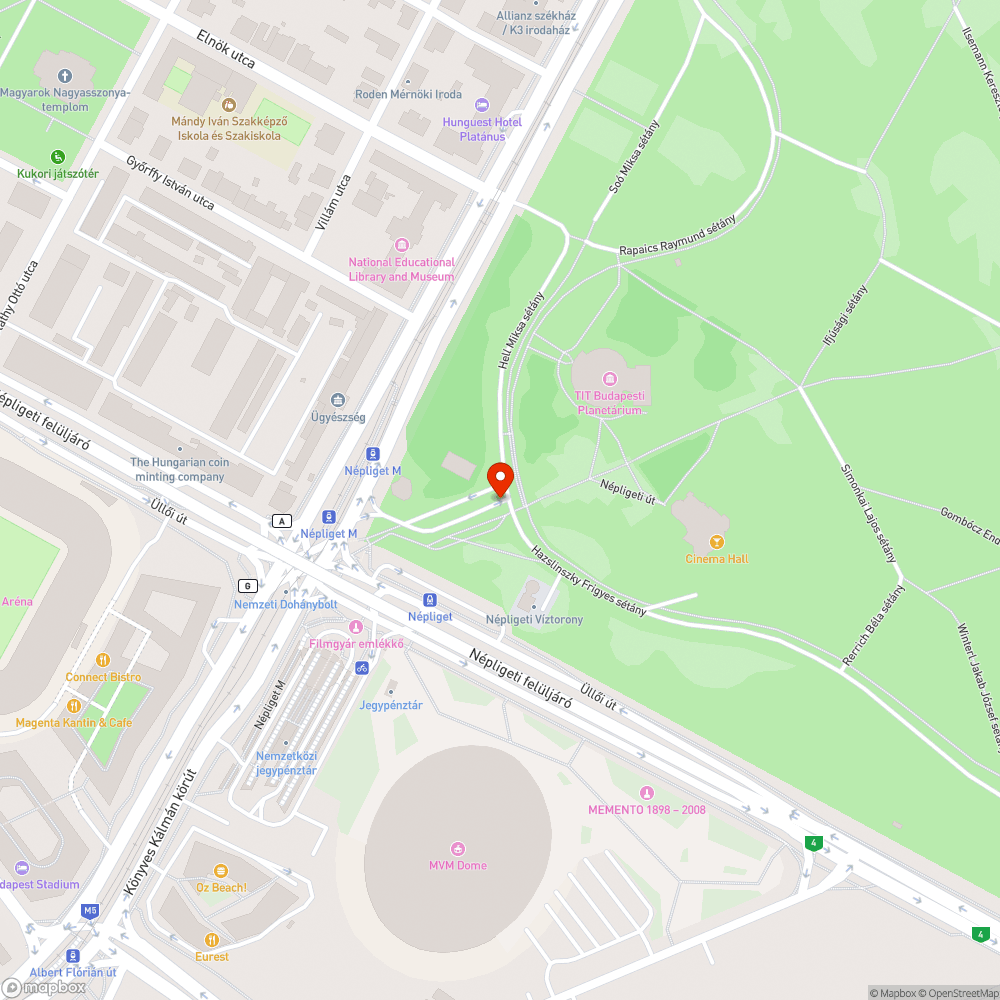 Pad bejelentés helye