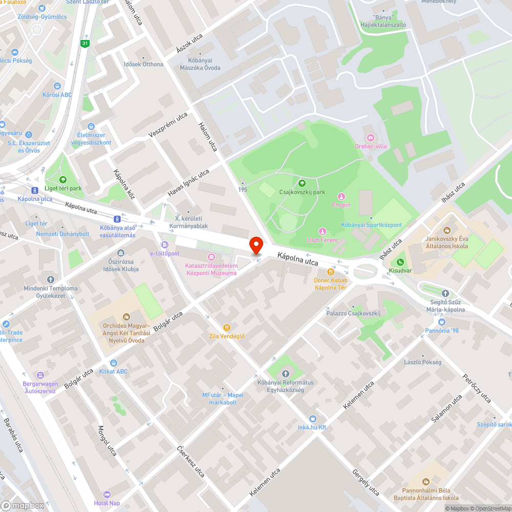 Villanyszekrény vandál módon kinyitva bejelentés helye