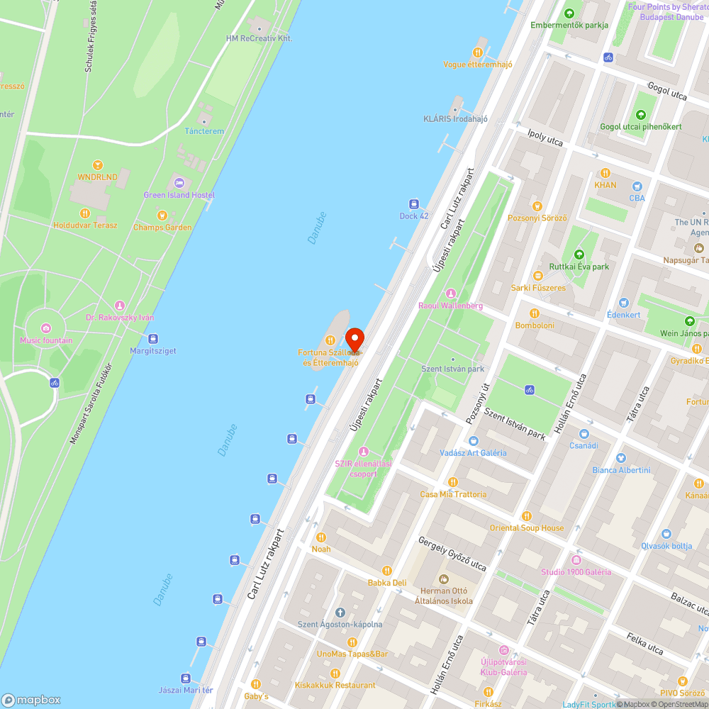 Dunaparti őserdő bejelentés helye