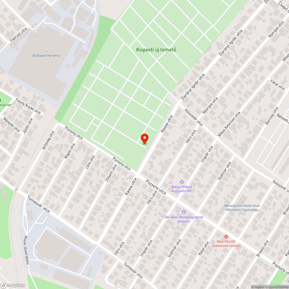 Akadály bejelentés helye