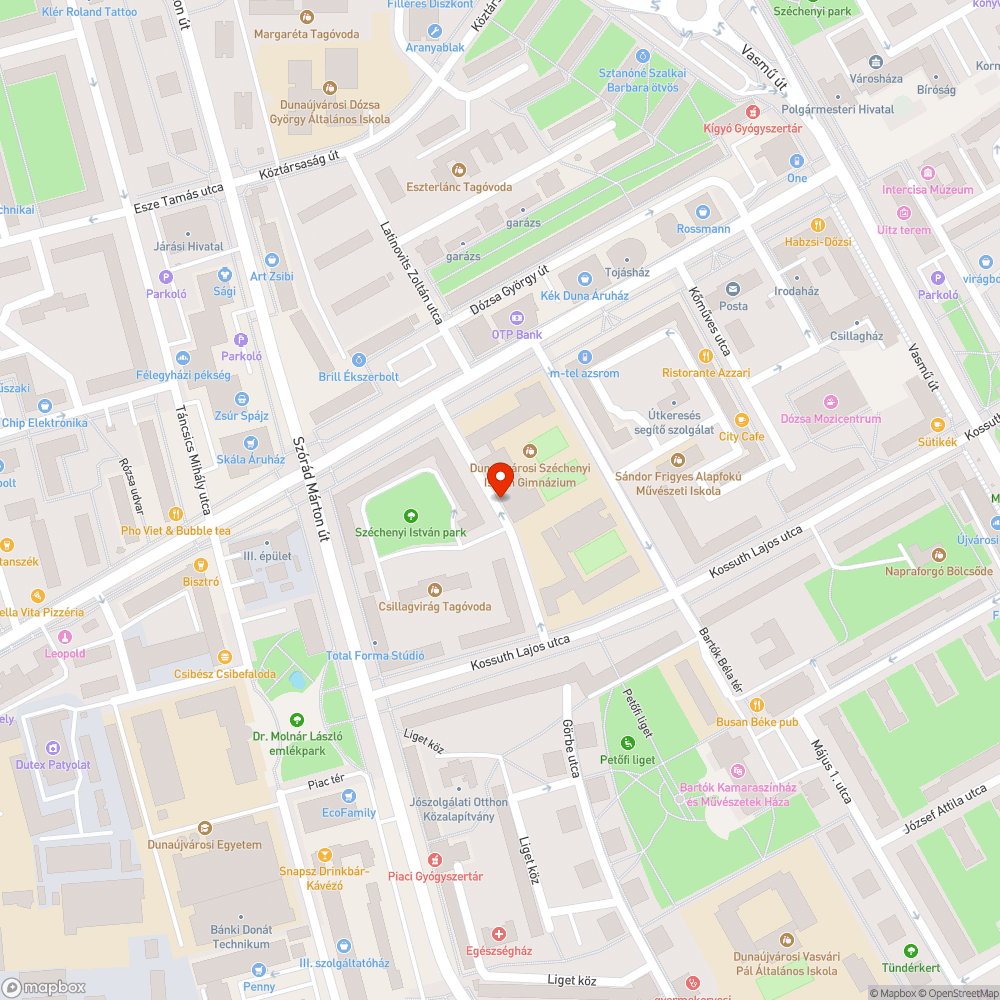 Kátyú bejelentés helye