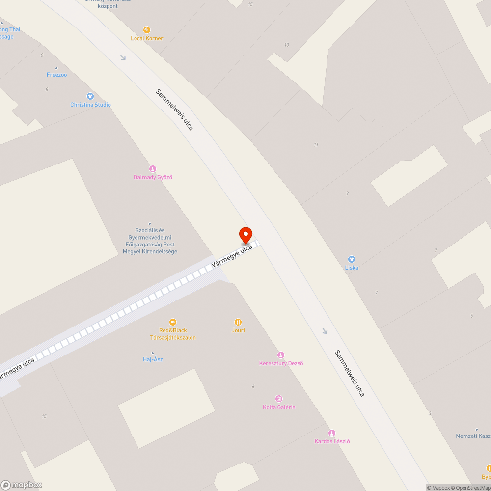 Úttorlasz bejelentés helye