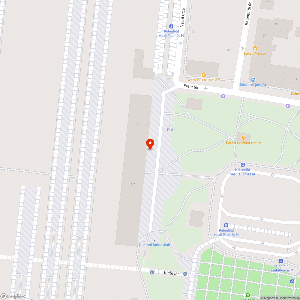 Kelenföld régi vasútállomás épület előtti lánc bejelentés helye