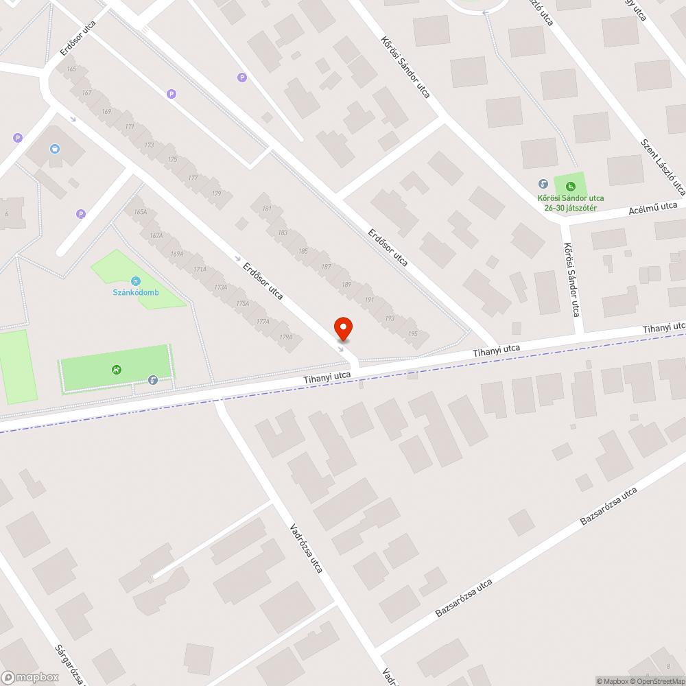 Eltűnt tábla bejelentés helye