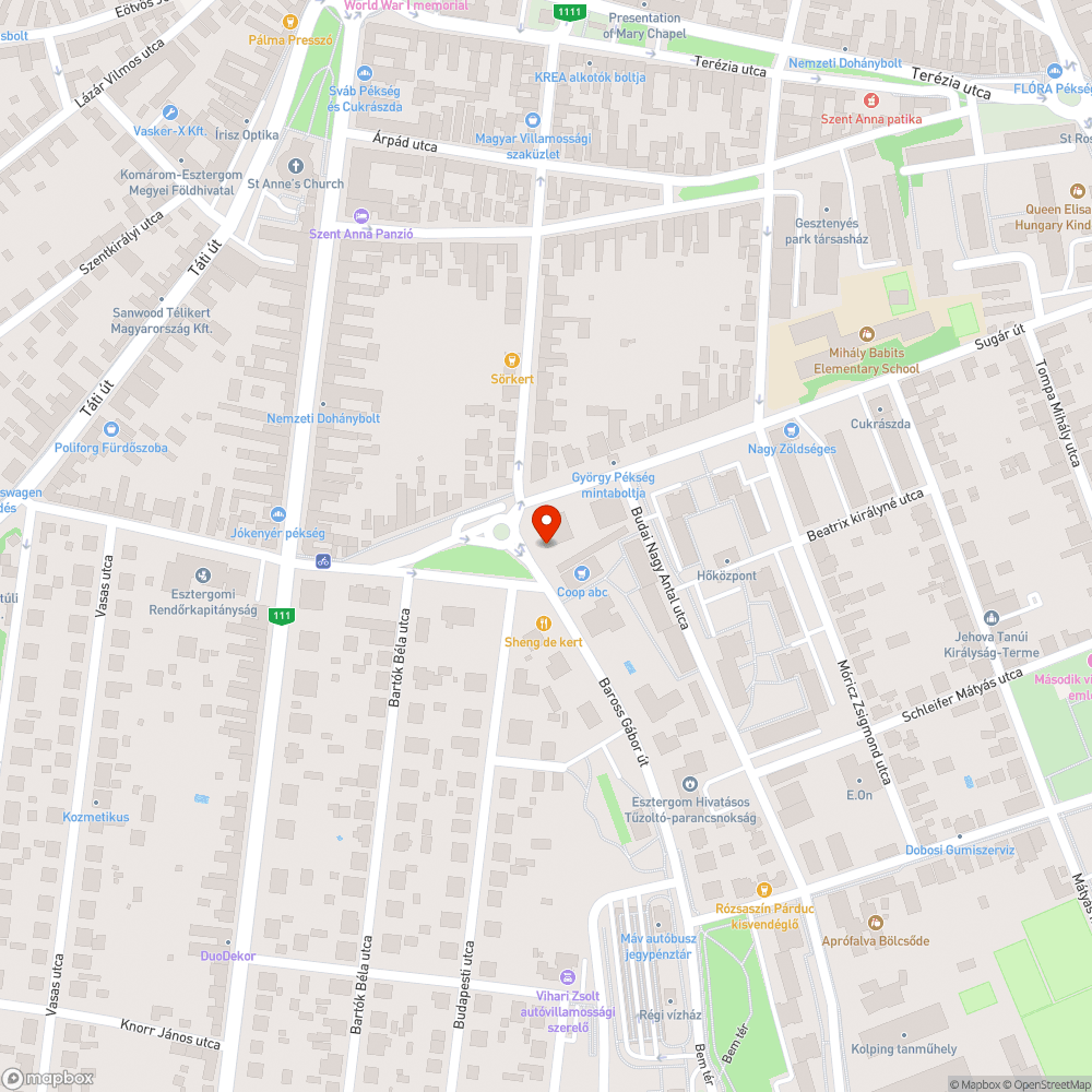 Járdára fáról belógó kábel bejelentés helye