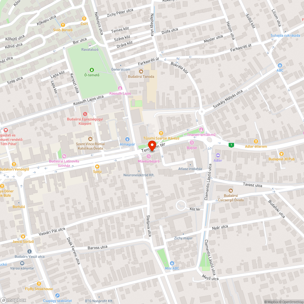 Megsüllyedt térkő, fedél bejelentés helye