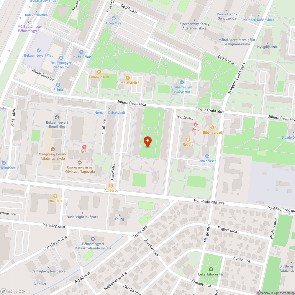 Szomjazó facsemete bejelentés helye