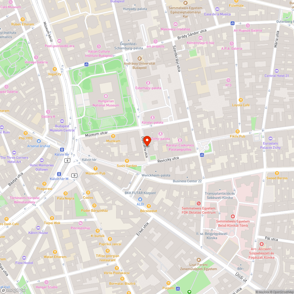 Esetleges új sétáló utca bejelentés helye