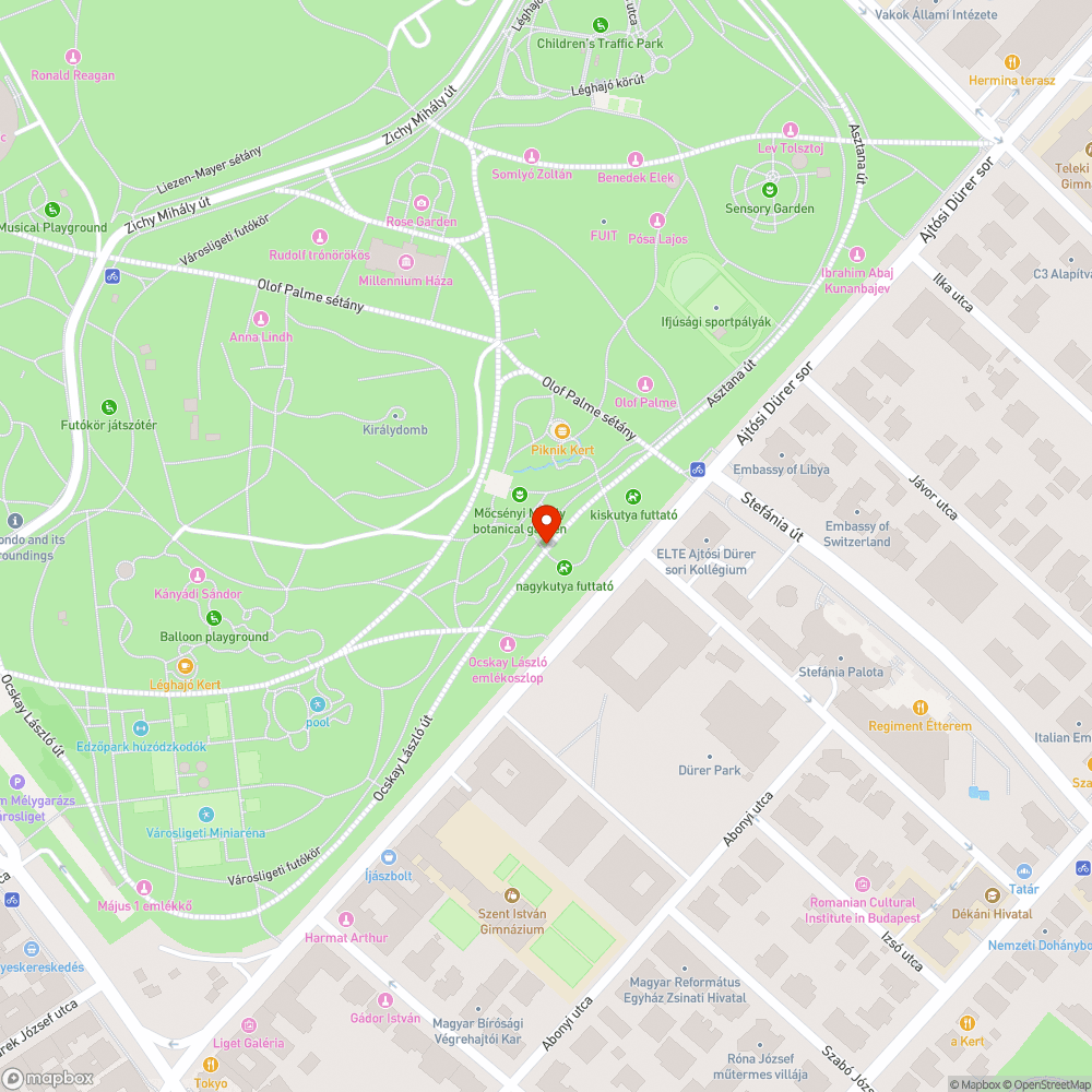 Tűzforró mezitlábas sétaút bejelentés helye