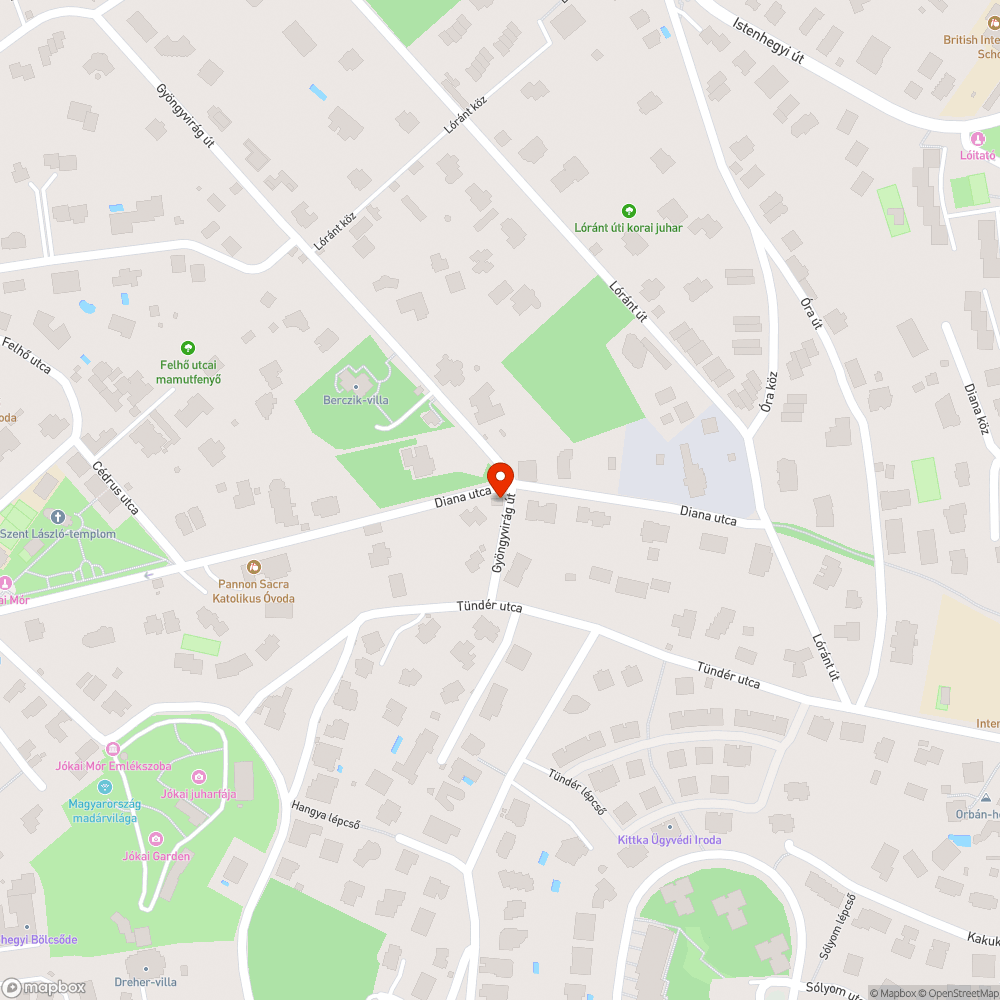 Kidöntött utcatábla bejelentés helye