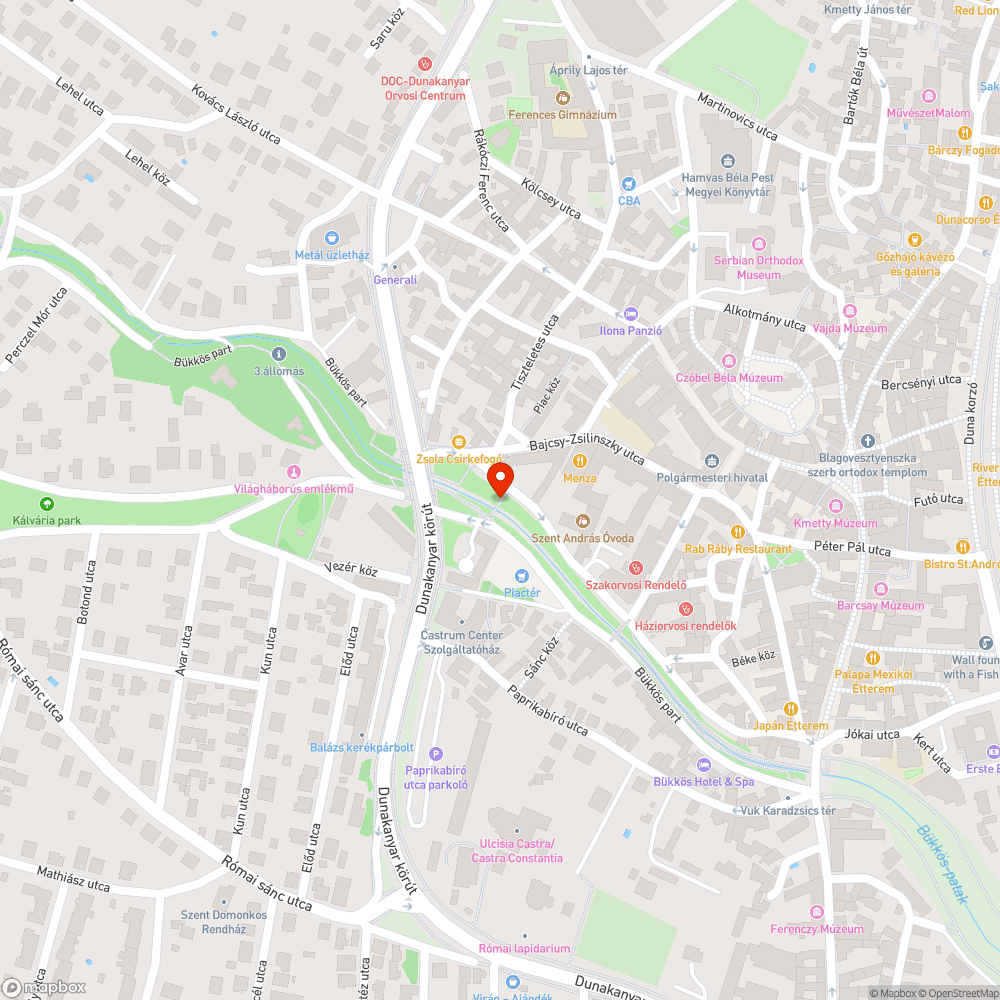 Tönkrement híd bejelentés helye