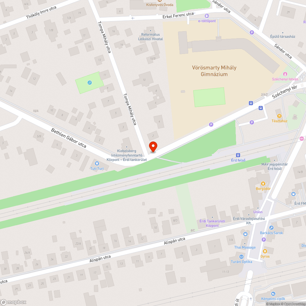 Járda szél beszakadása bejelentés helye