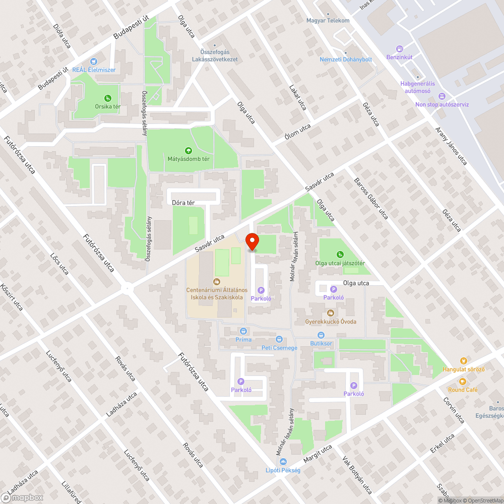 Csúszós járdafelület bejelentés helye