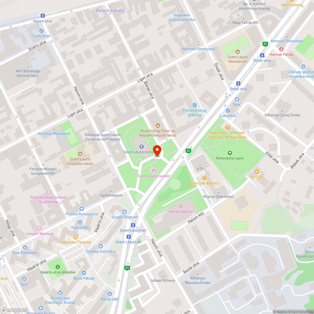 Villamosmegálló takarítás bejelentés helye