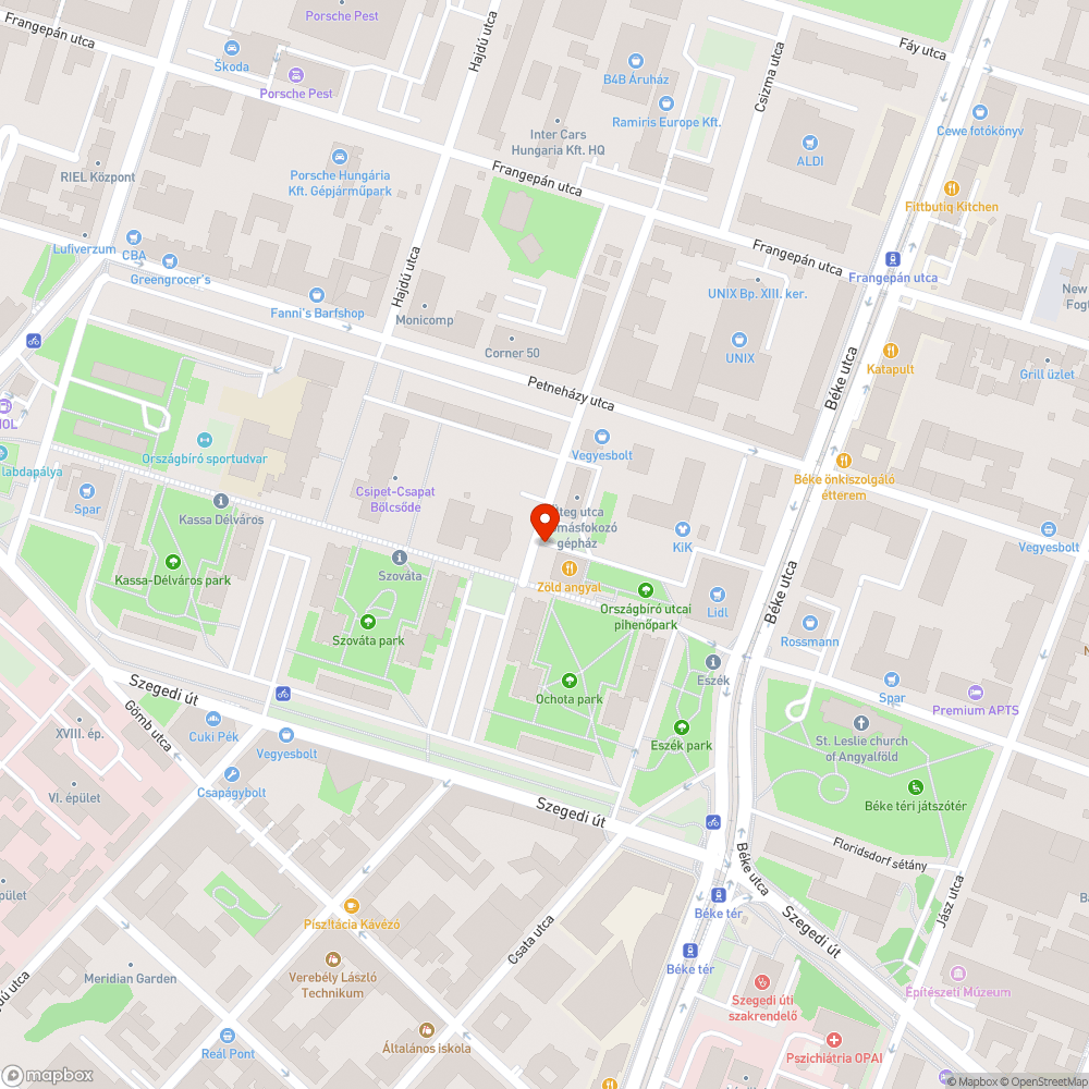 Ferde poller bejelentés helye