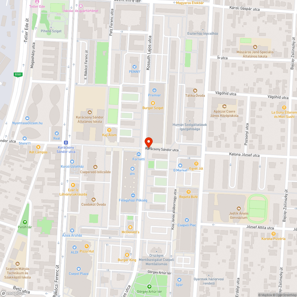 Hiányzó fa pótlás bejelentés helye