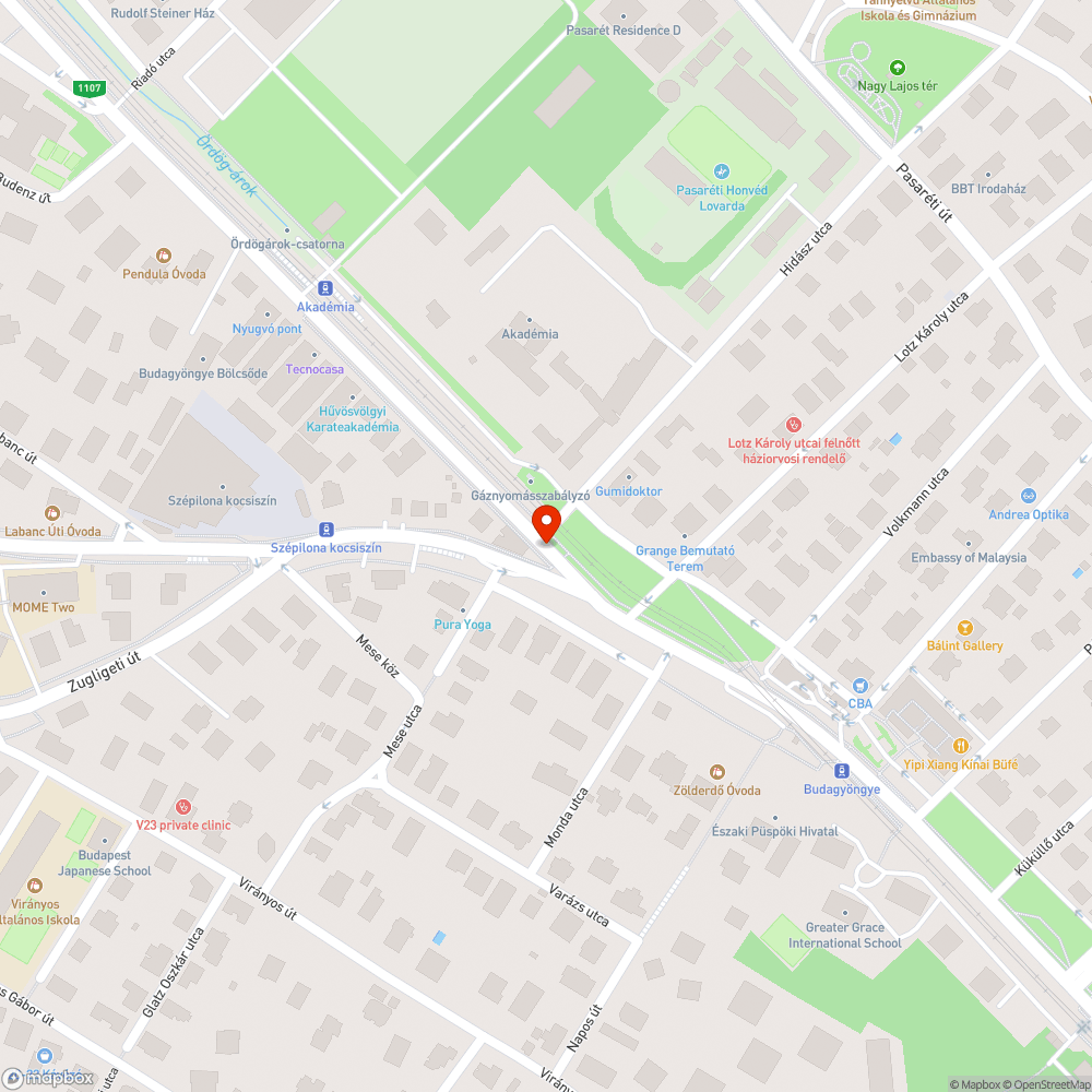 Szemetes zöldterület bejelentés helye