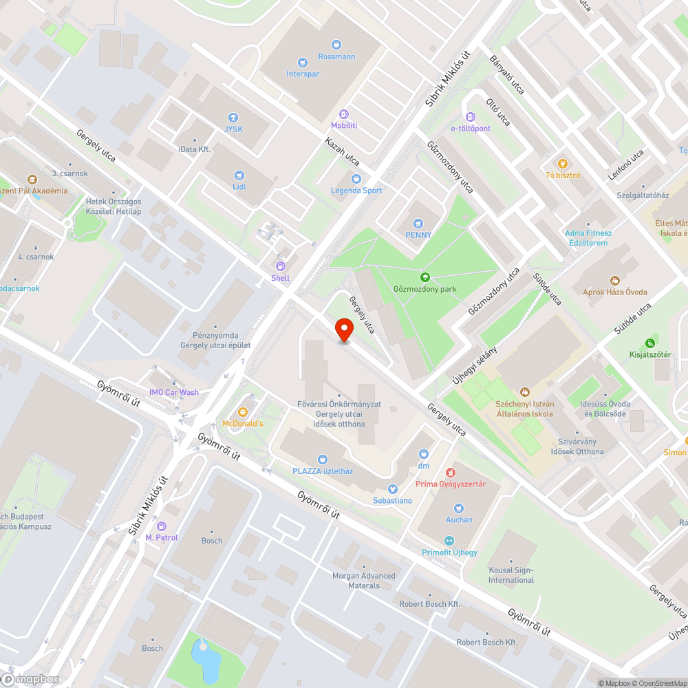 Süllyedő pocsolyás balesetveszélyes járda bejelentés helye