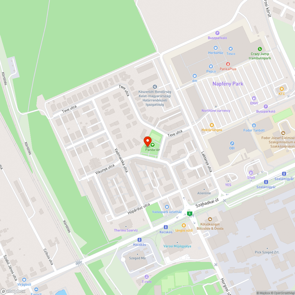 Méhek a padban bejelentés helye