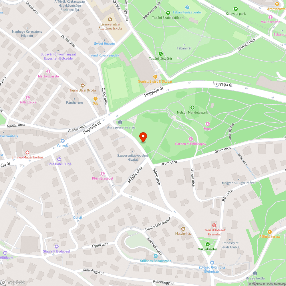 Faültetés bejelentés helye