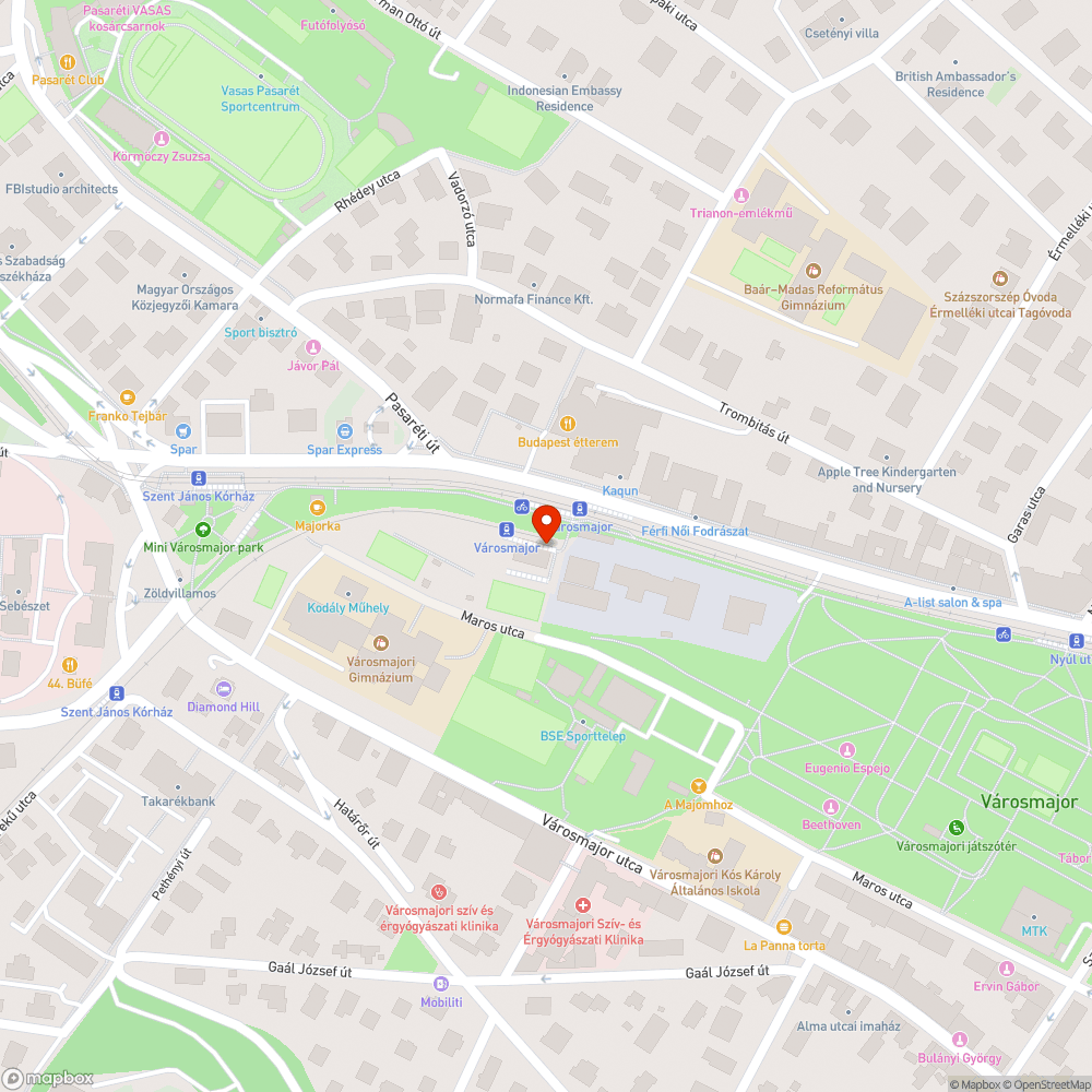 Városmajor fogaskerekűnél firkák bejelentés helye