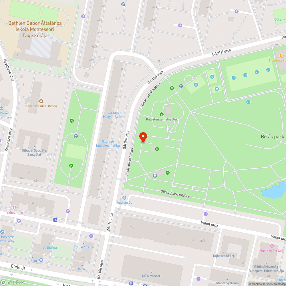 Bikás park trambulinok bejelentés helye