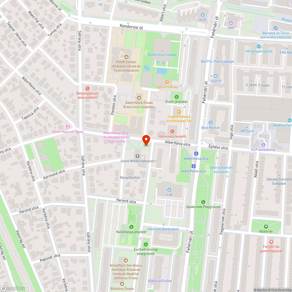 Gidres-gödrös, hepe-hupa bejelentés helye