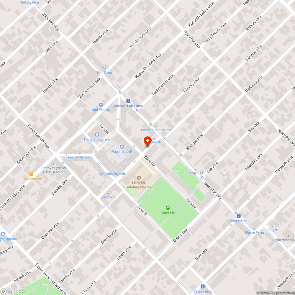 Szemét bejelentés helye