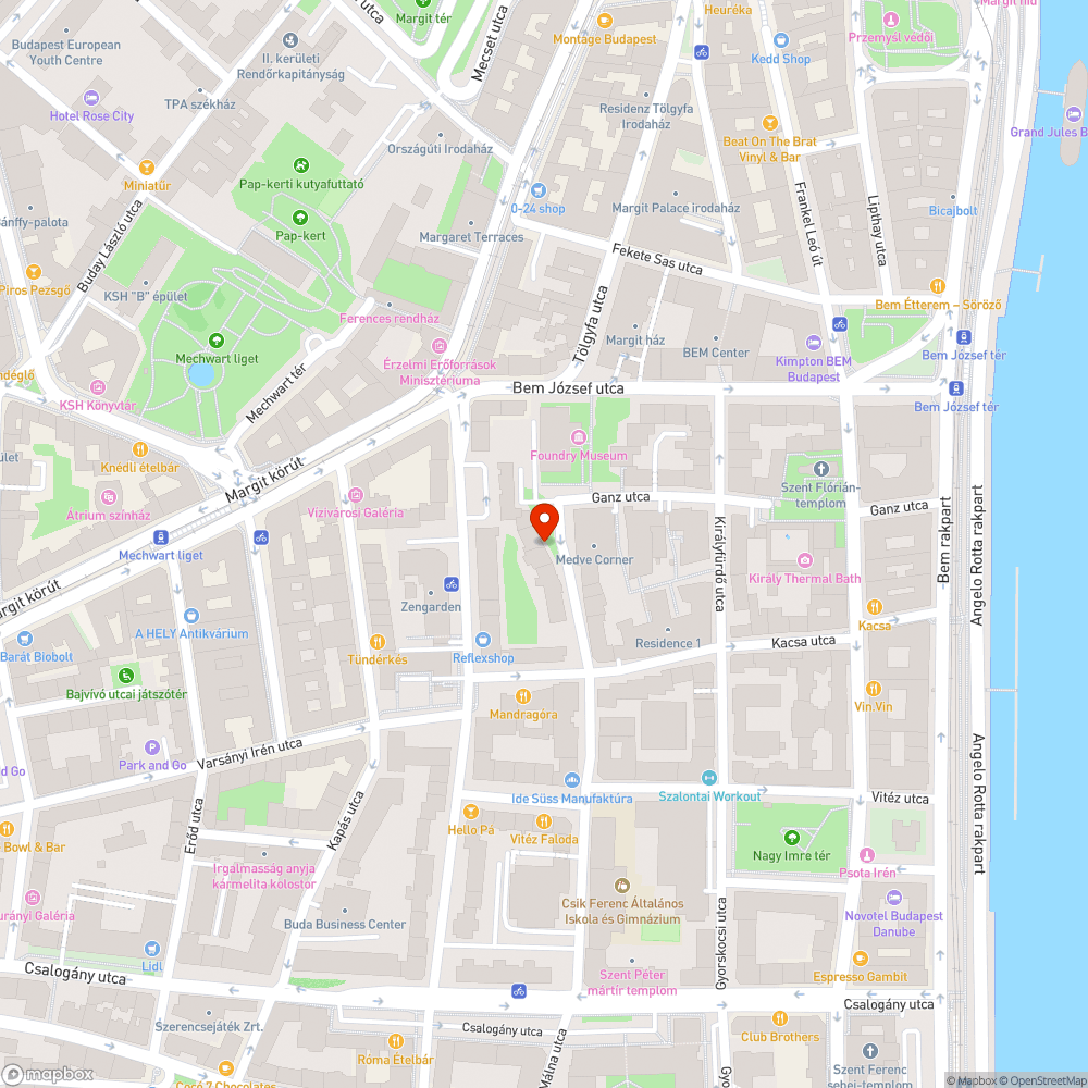 Nem működő utcai lámpa bejelentés helye