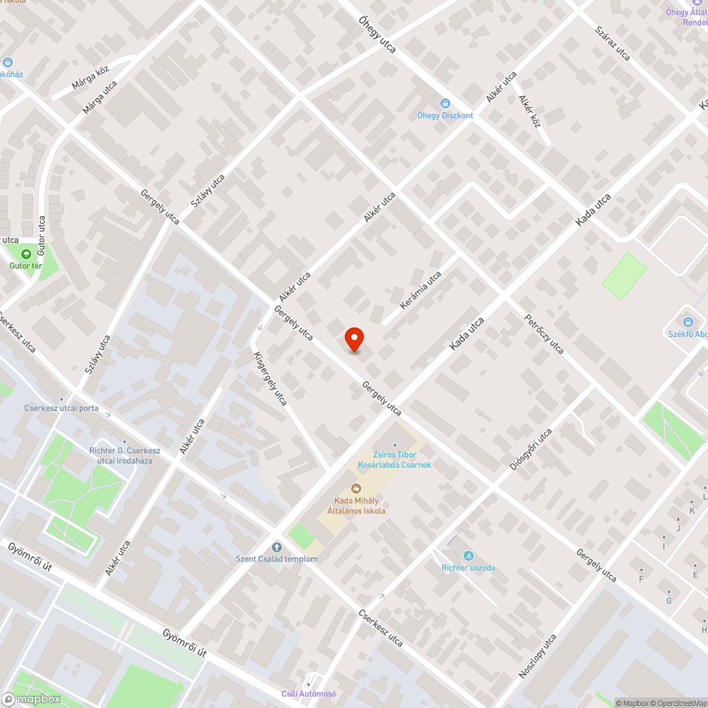 Ismeretlen törött autó bejelentés helye