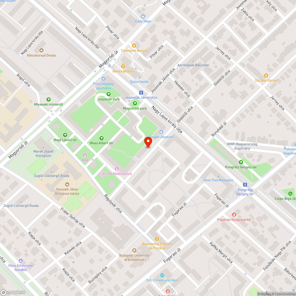 Faültetés bejelentés helye