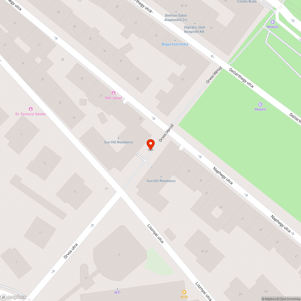 Balesetveszélyes lépcső bejelentés helye