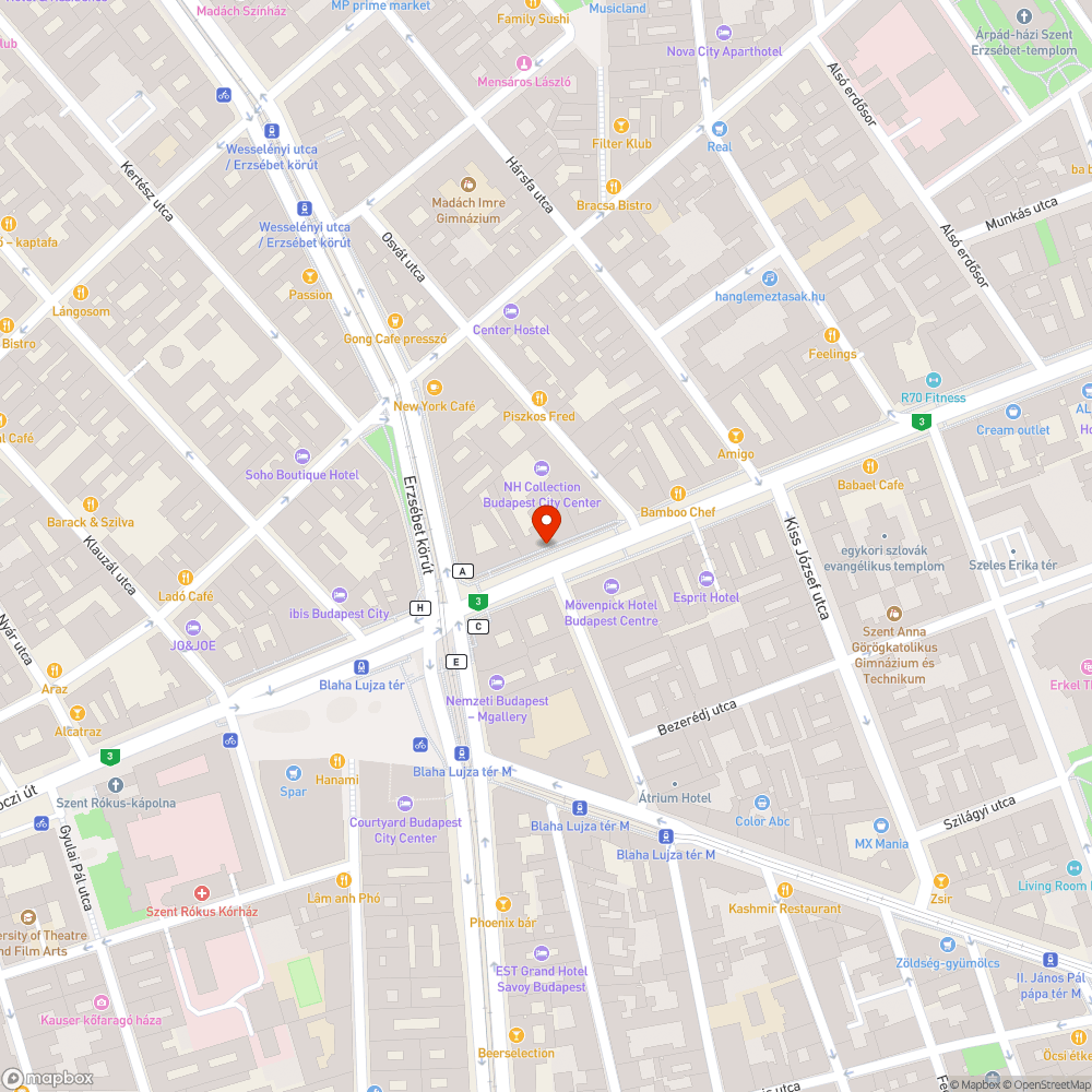 A Netizen Hostel előtt szemét bejelentés helye