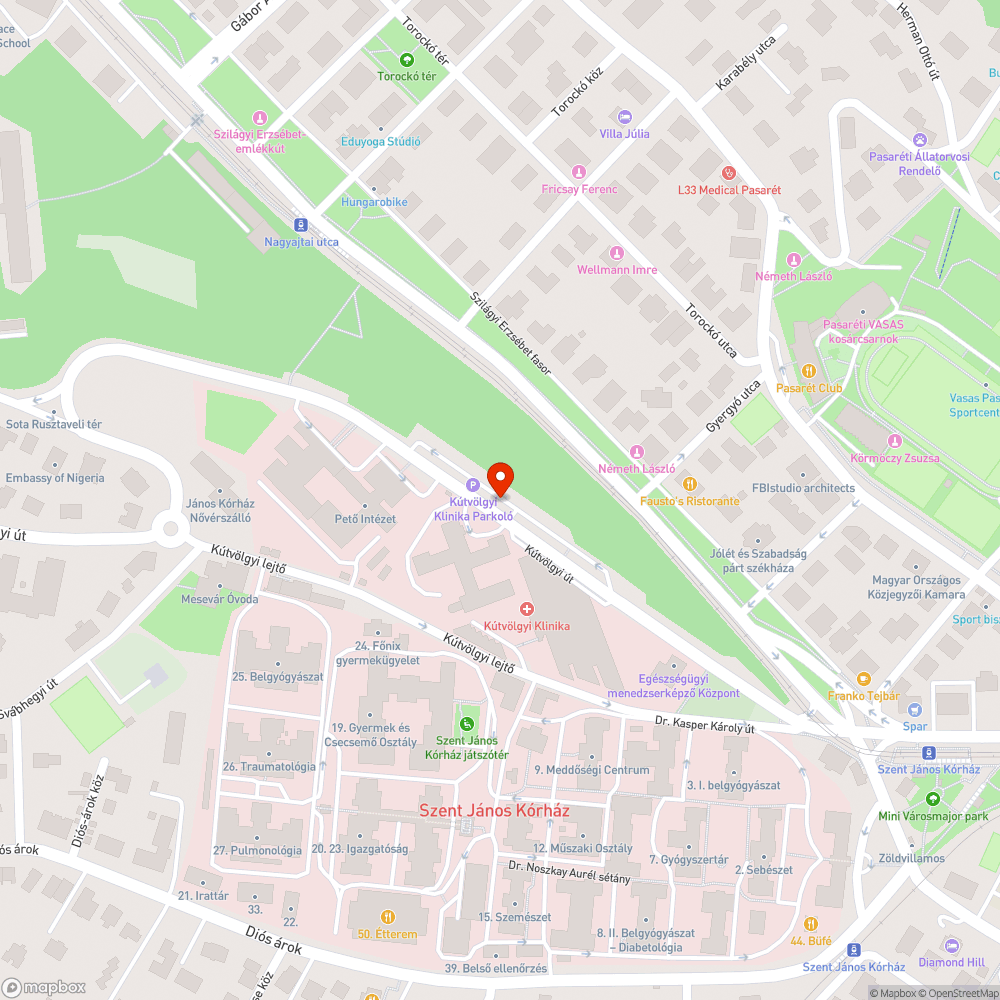 Nincs biciklitároló a Kútvölgyi kórház elött bejelentés helye