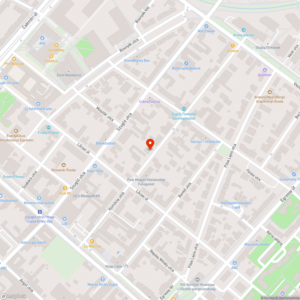 Utcán hagyott zöldhulladék bejelentés helye