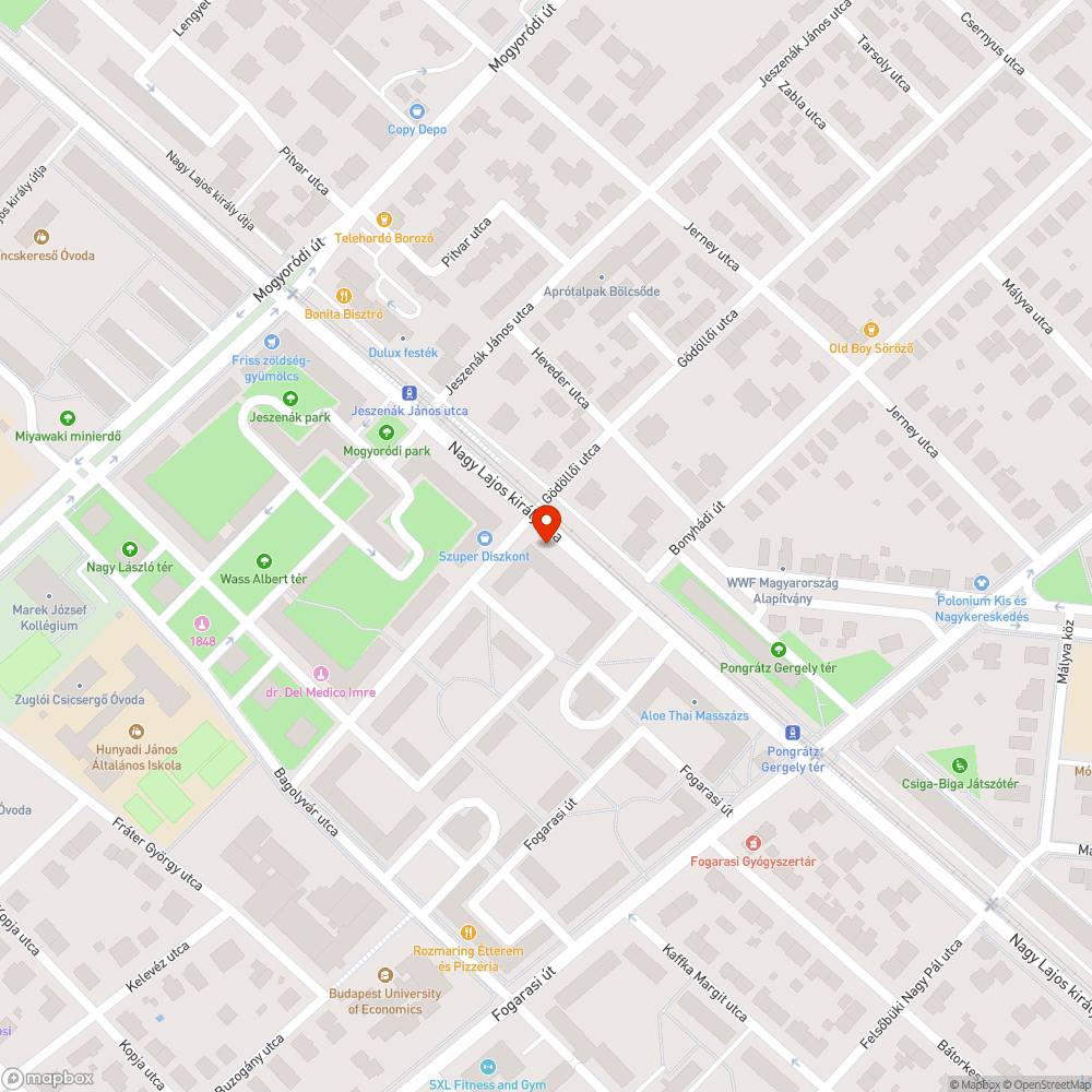 Megdőlt tábla bejelentés helye